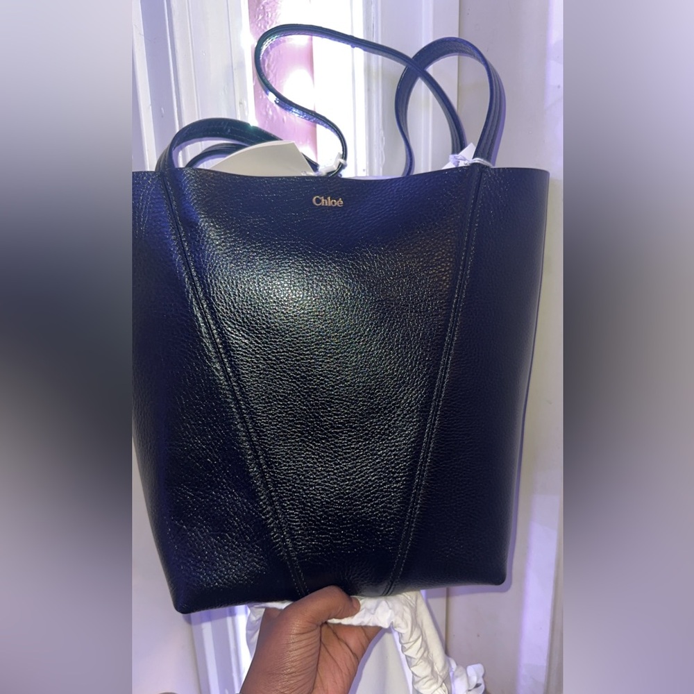 Chloè Large Spin Leather Tote Bag